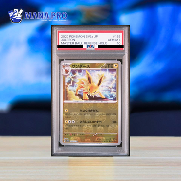 (PSA 10) 2023 POKEMON JAPANESE SV2a-POKEMON 151 #135 JOLTEON MASTER BALL REVERSE HOLO