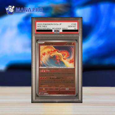(PSA 10) 2023 POKEMON JAPANESE SV2a-POKEMON 151 #146 MOLTRES MASTER BALL REVERSE HOLO