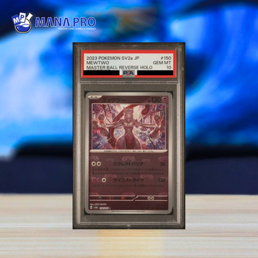 (PSA 10) 2023 POKEMON JAPANESE SV2a-POKEMON 151 #150 MEWTWO MASTER BALL REVERSE HOLO