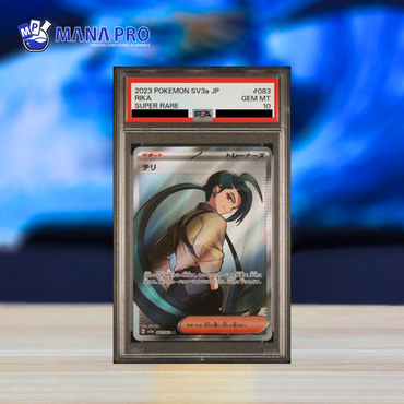 (PSA 10) 2023 POKEMON JAPANESE SV3a-RAGING SURF #083 RIKA SUPER RARE