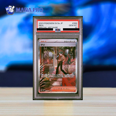(PSA 10) 2023 POKEMON JAPANESE SV3a-RAGING SURF #088 RIKA SPECIAL ART RARE
