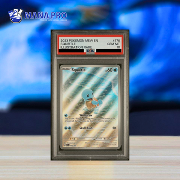 (PSA 10) 2023 POKEMON MEW EN-151 #170 SQUIRTLE ILLUSTRATION RARE