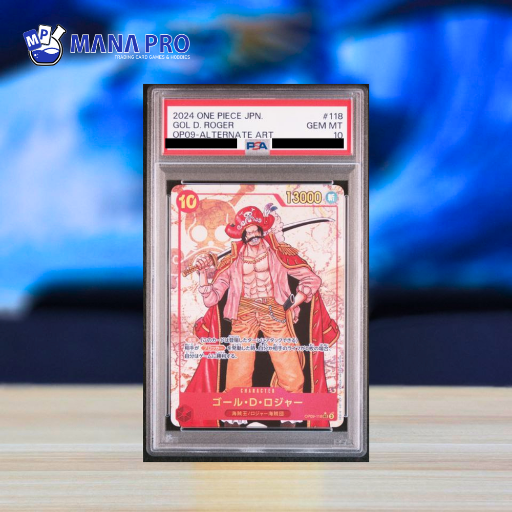 (PSA 10) 2024 ONE PIECE JAPANESE OP09-EMPERORS IN THE NEW WORLD #118 GOL D. ROGER ALTERNATE ART