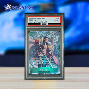 (PSA 10) 2024 ONE PIECE JAPANESE OP10-ROYAL BLOOD #030 SMOKER ALTERNATE ART