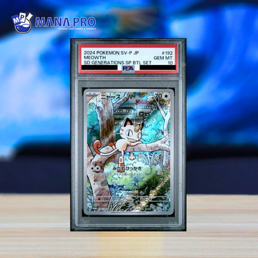 what pokemon set has 192 cards PSA 10) 2024 POKEMON JAPANESE SV-P PROMO #192 MEOWTH SD GENERATIONS S
