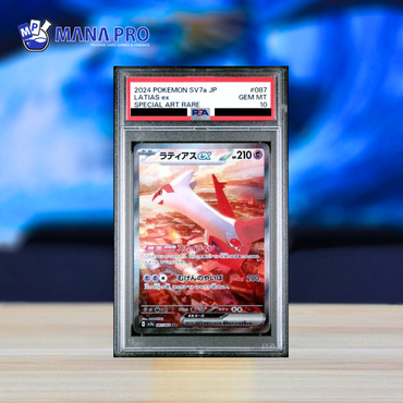 (PSA 10) 2024 POKEMON JAPANESE SV7a-PARADISE DRAGONA #087 LATIAS ex SPECIAL ART RARE