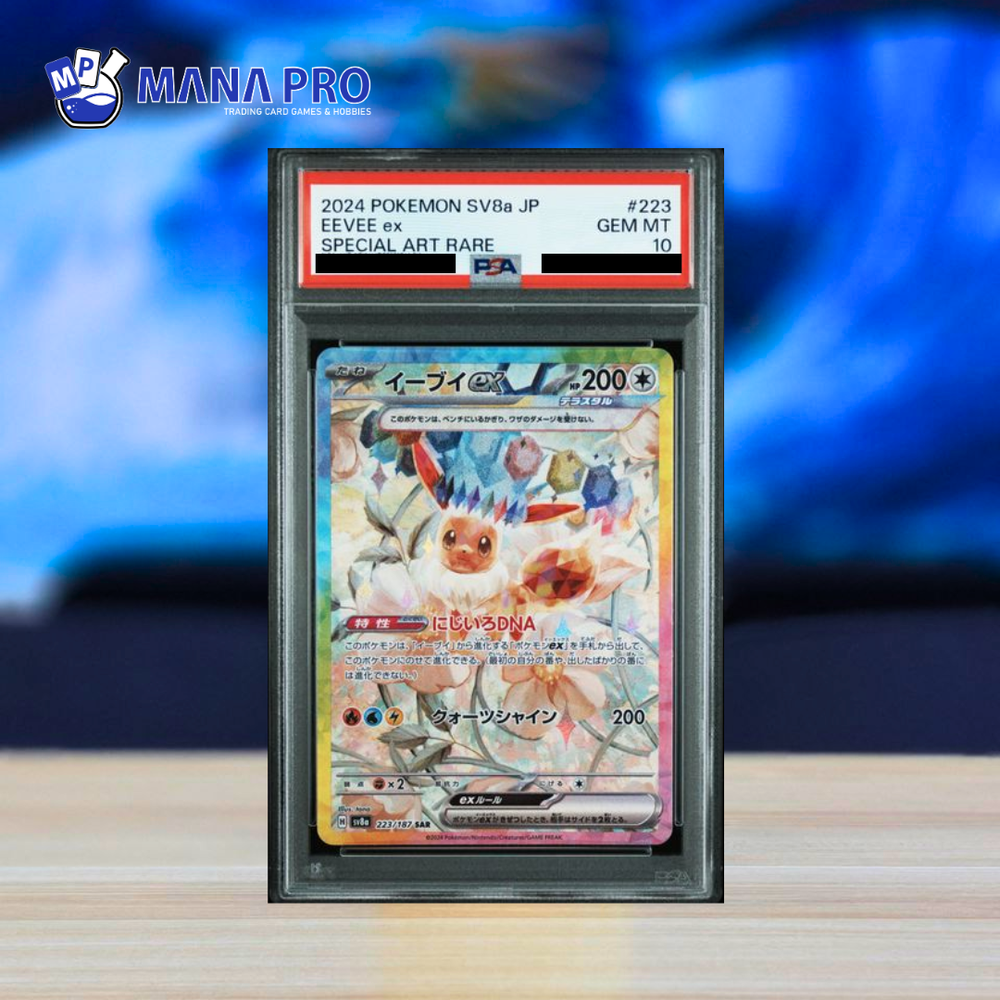 (PSA 10) 2024 POKEMON JAPANESE SV8a-TERASTAL FEST ex #223 EEVEE ex SPECIAL ART RARE