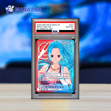 (PSA 10) 2025 ONE PIECE JAPANESE EB03-EXTRA BOOSTER -ONE PIECE HEROINES EDITION- #001 NEFELTARI VIVI ALTERNATE ART
