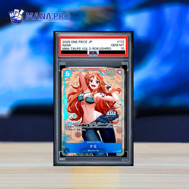(PSA 10) 2025 ONE PIECE JAPANESE MINI-TIN PACK SET VOL.2 #112 NAMI MINI-TIN PS VOL.2-ROKUSHIRO