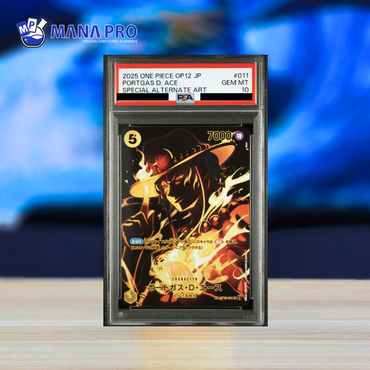 (PSA 10) 2025 ONE PIECE JAPANESE OP12-LEGACY OF THE MASTER #011 PORTGAS D. ACE SPECIAL ALTERNATE ART