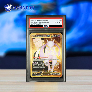(PSA 10) 2025 POKEMON DRI EN-DESTINED RIVALS #240 ROCKET'S MEWTWO ex HYPER RARE