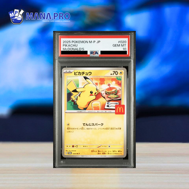 (PSA 10) 2025 POKEMON JAPANESE M-P PROMO #020 PIKACHU McDONALD'S