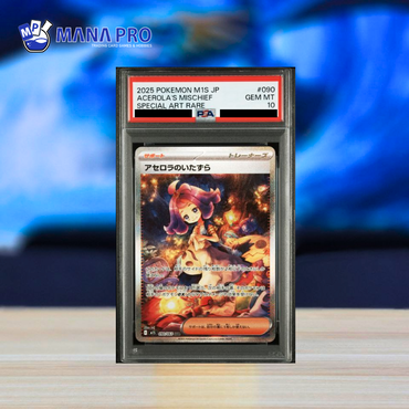 (PSA 10) 2025 POKEMON JAPANESE M1S-MEGA SYMPHONIA #090 ACEROLA'S MISCHIEF SPECIAL ART RARE