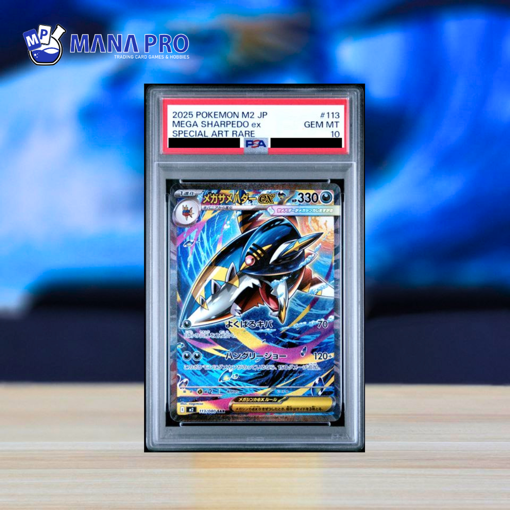 (PSA 10) 2025 POKEMON JAPANESE M2-INFERNO X #113 MEGA SHARPEDO ex SPECIAL ART RARE