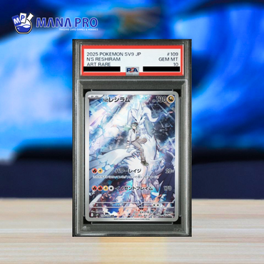 (PSA 10) 2025 POKEMON JAPANESE SV9-BATTLE PARTNERS #109 N'S RESHIRAM ART RARE
