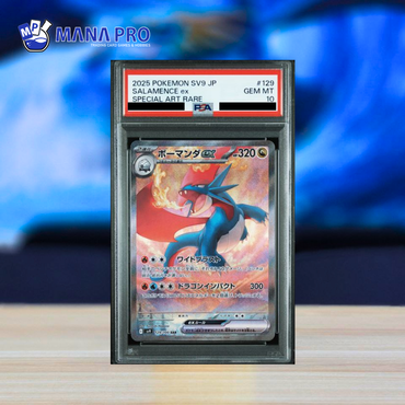 (PSA 10) 2025 POKEMON JAPANESE SV9-BATTLE PARTNERS #129 SALAMENCE ex SPECIAL ART RARE