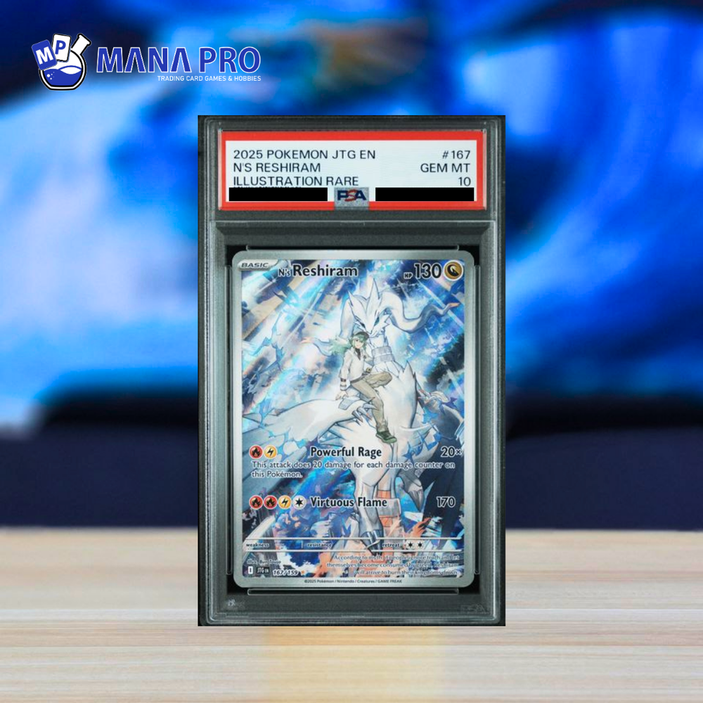(PSA 10) 2025 POKEMON JTG EN-JOURNEY TOGETHER #167 N'S RESHIRAM ILLUSTRATION RARE