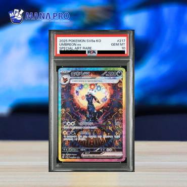 (PSA 10) 2025 POKEMON KOREAN SV8a-TERASTAL FEST ex #217 UMBREON ex SPECIAL ART RARE