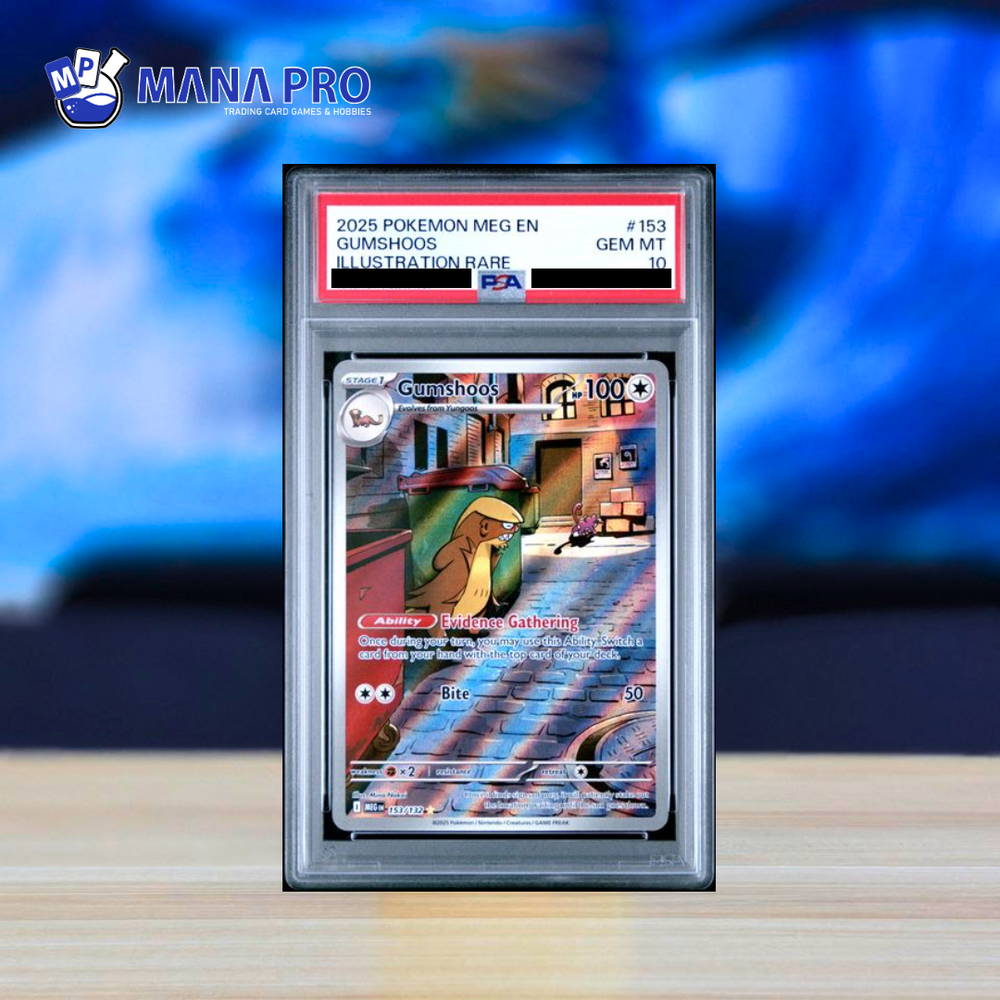 (PSA 10) 2025 POKEMON MEG EN-MEGA EVOLUTION #153 GUMSHOOS ILLUSTRATION RARE