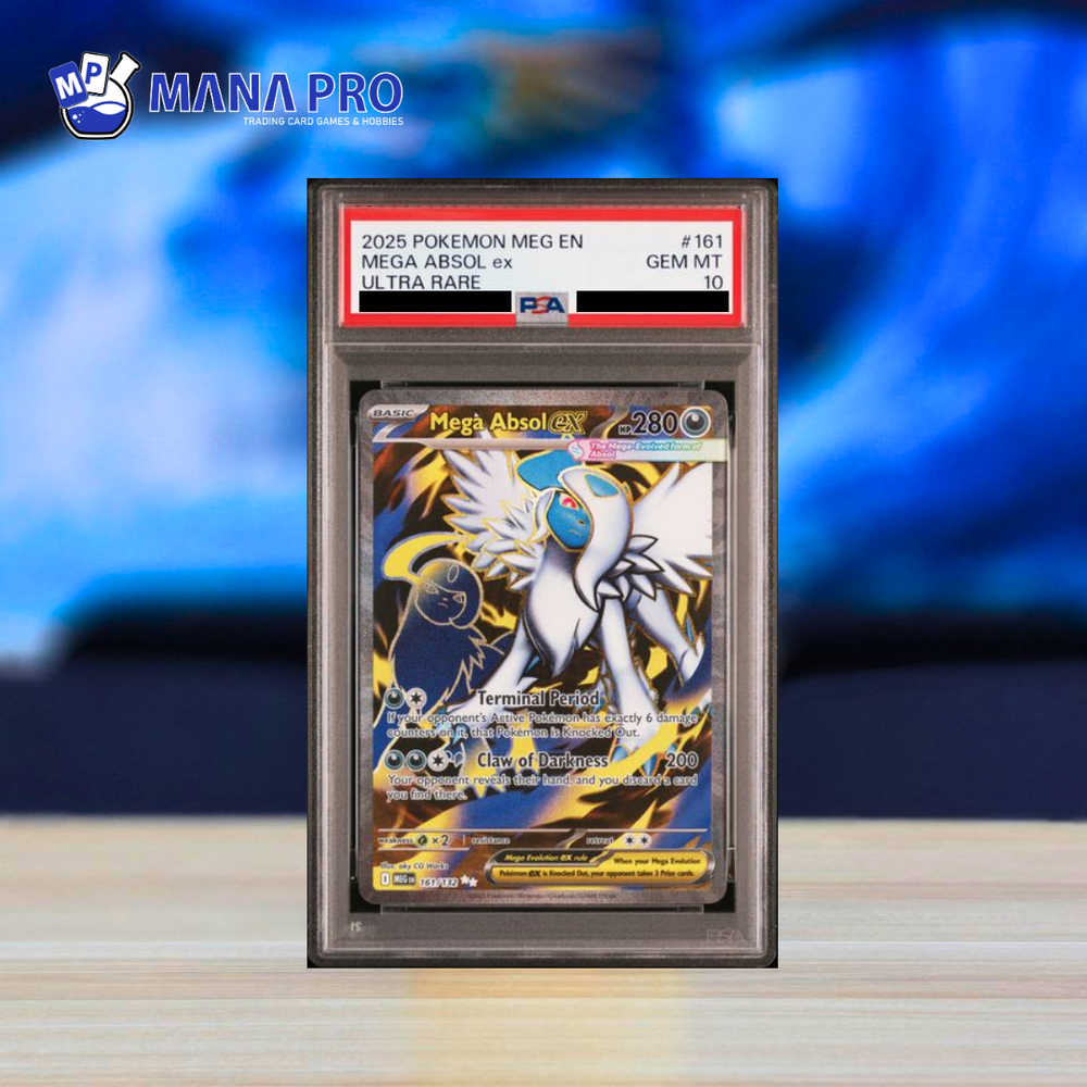 (PSA 10) 2025 POKEMON MEG EN-MEGA EVOLUTION #161 MEGA ABSOL ex ULTRA RARE