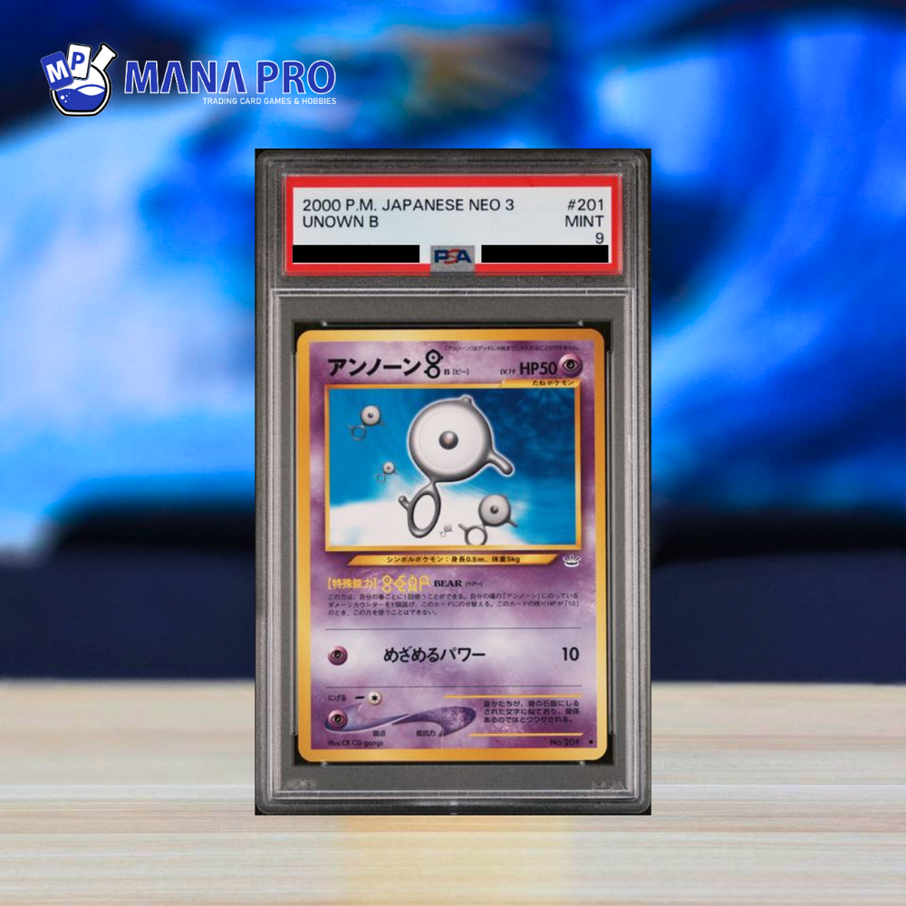 (PSA 9) 2000 POKEMON JAPANESE NEO 3 #201 UNOWN B