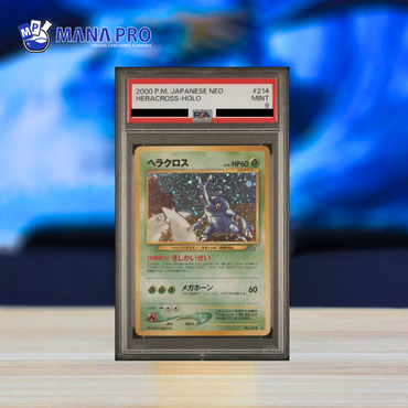 (PSA 9) 2000 POKEMON JAPANESE NEO #214 HERACROSS-HOLO