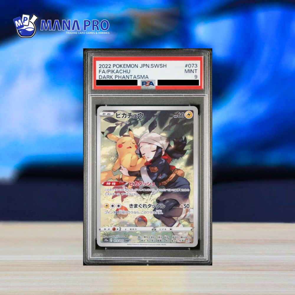 (PSA 9) 2022 POKEMON JAPANESE SWORD & SHIELD DARK PHANTASMA #073 FA PIKACHU DARK PHANTASMA