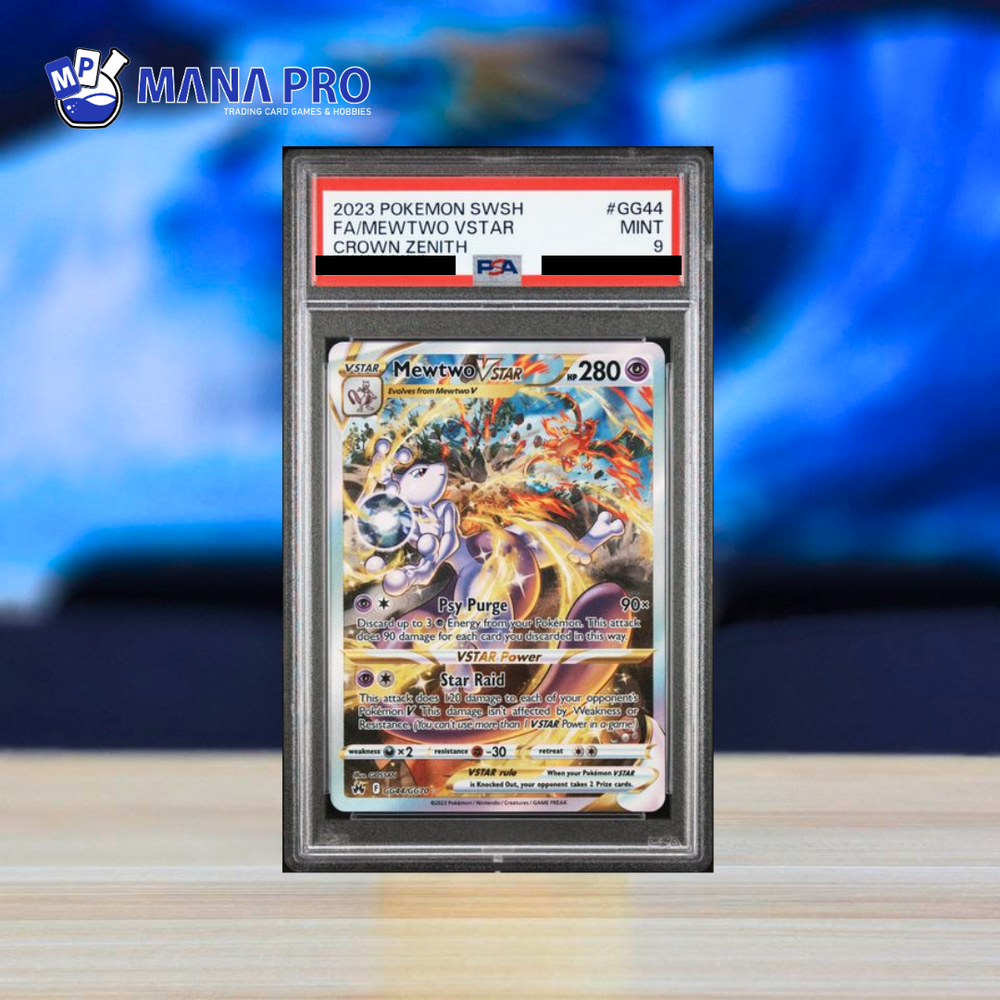 (PSA 9) 2023 POKEMON SWORD AND SHIELD CROWN ZENITH #GG44 FA/MEWTWO VSTAR CROWN ZENITH