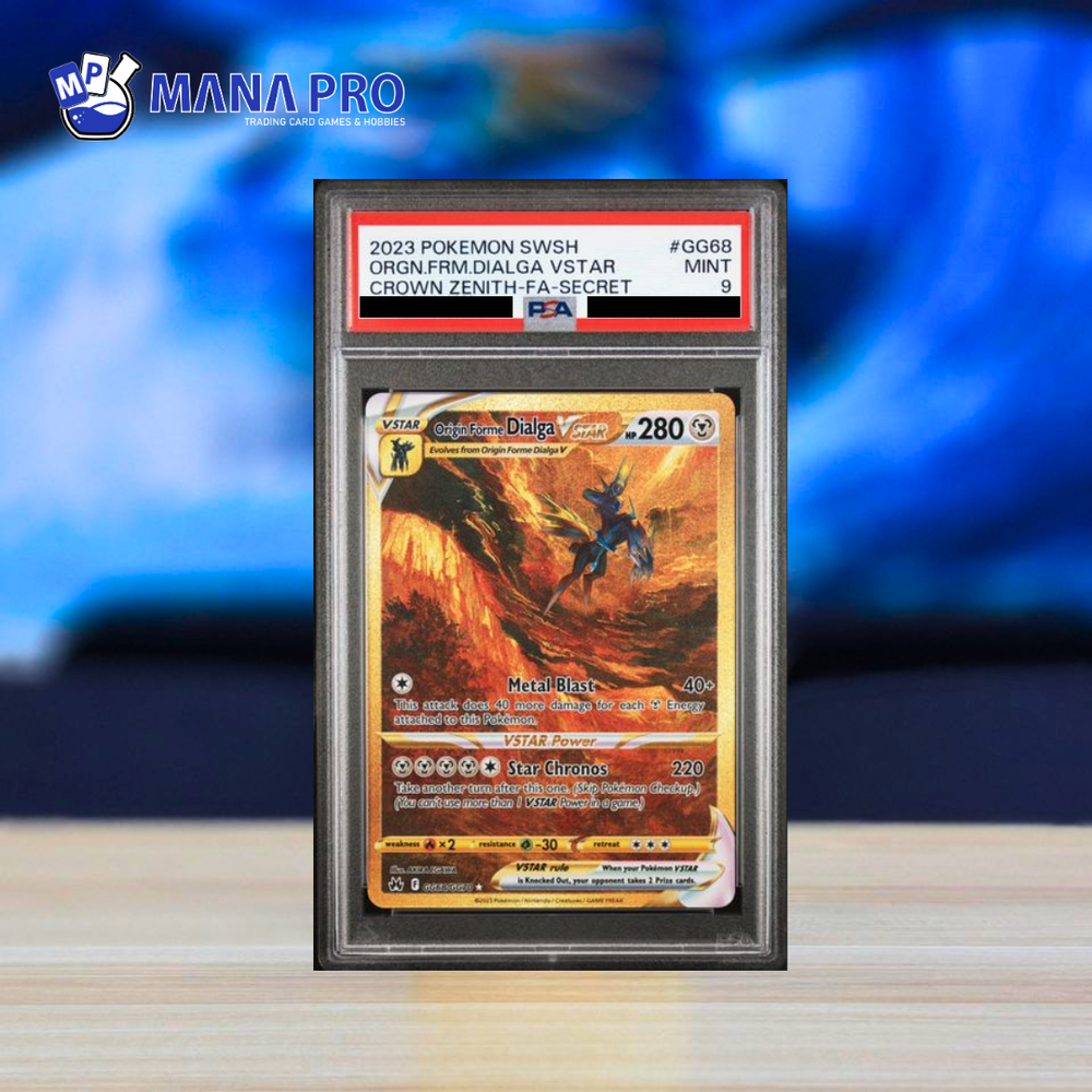 (PSA 9) 2023 POKEMON SWORD AND SHIELD CROWN ZENITH #GG68 ORGN.FRM.DIALGA VSTAR CROWN ZENITH-FA-SECRET