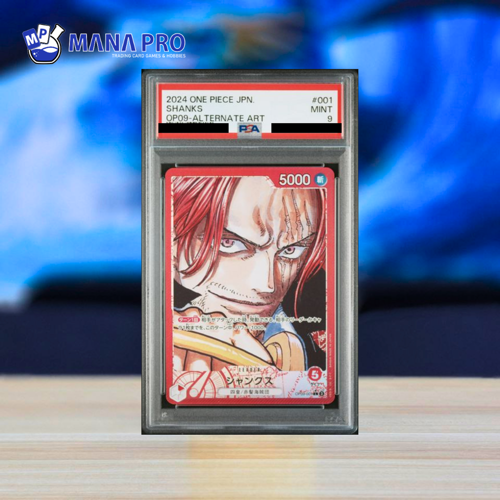 (PSA 9) 2024 ONE PIECE JAPANESE OP09-EMPERORS IN THE NEW WORLD #001 SHANKS ALTERNATE ART