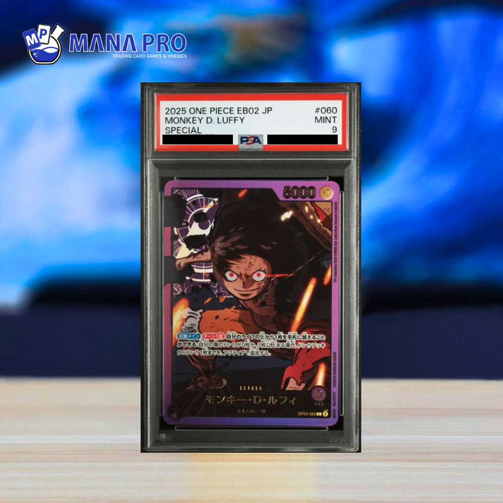 (PSA 9) 2025 ONE PIECE JAPANESE EB02-EXTRA BOOSTER -ANIME 25TH COLLECTION- #060 MONKEY D. LUFFY SPECIAL