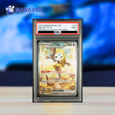 (PSA 9) 2025 POKEMON BLK EN-BLACK BOLT #167 MELOETTA ex SPECIAL ILLUSTRATION RARE