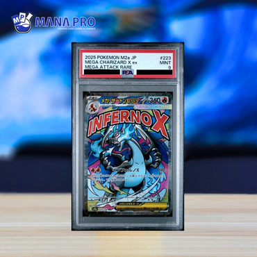 (PSA 9) 2025 POKEMON JAPANESE M2a-MEGA DREAM ex #223 MEGA CHARIZARD X ex MEGA ATTACK RARE