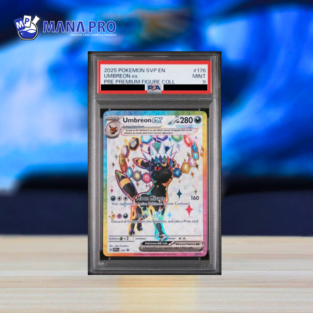 (PSA 9) 2025 POKEMON SVP EN-SV BLACK STAR PROMO #176 UMBREON ex PRE PREMIUM FIGURE COLL