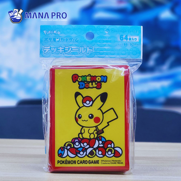 CARD SLEEVES - POKEMON DOLLS PIKACHU 64 SLEEVES