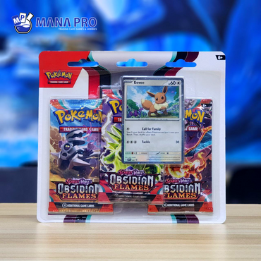 SCARLET & VIOLET OBSIDIAN FLAMES EEVEE 3-PACK BLISTERS