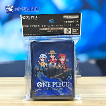 ONE PIECE CARD GAME THREE BROTHER PIXELATED OFFICIAL SLEEVES
