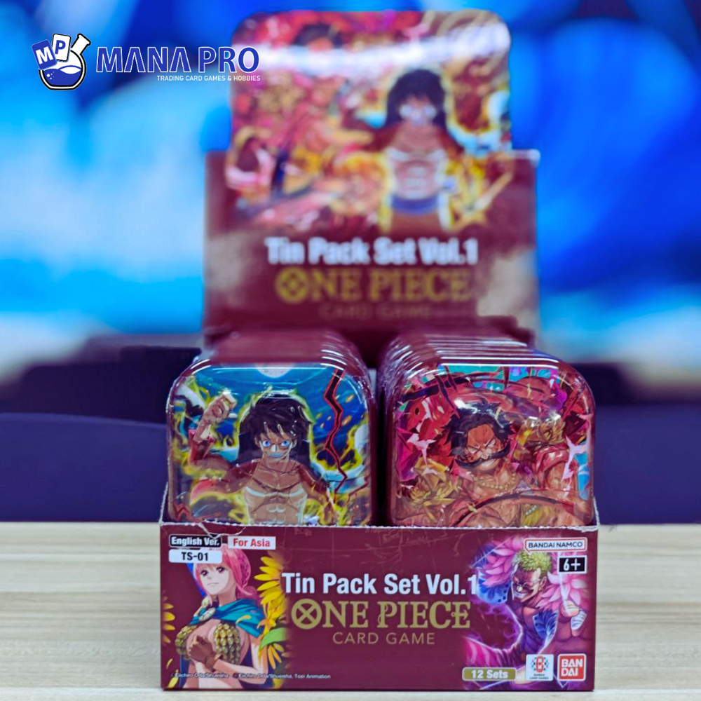 ONE PIECE CARD GAME - TIN PACK SET VOL. 1 ENG FOR ASIA TS-01 ONE PIECE CARD GAME - TIN PACK SET VOL. 1 ENG FOR ASIA TS-01