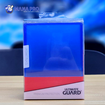 ULTIMATE GUARD BOULDER BLUE/RED 100+ DECK CASE SYNERGY SERIES