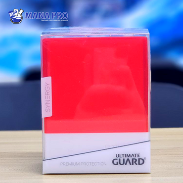 ULTIMATE GUARD BOULDER RED/WHITE 100+ DECK CASE SYNERGY SERIES