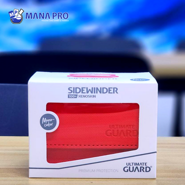 ULTIMATE GUARD 100+ SIDEWINDER XENOSKIN MONOCOLOR RED CASE BOX