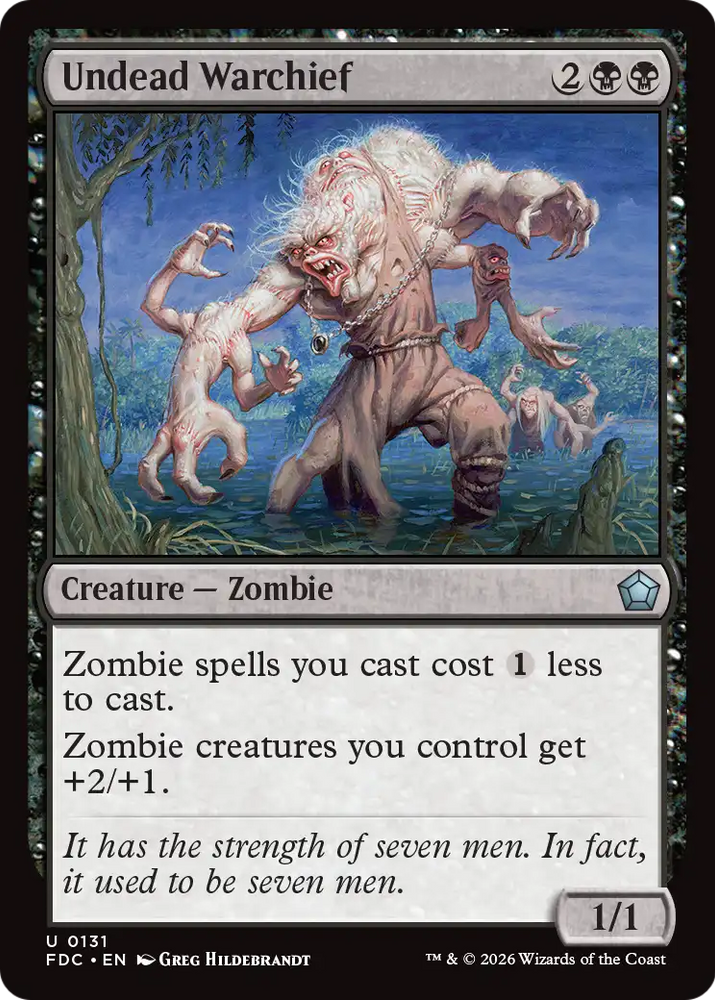 Undead Warchief [Foundations Commander]