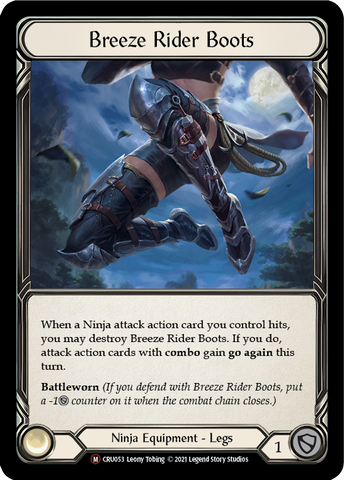 Breeze Rider Boots (Rainbow Foil) [CRU053-RF] Unlimited Rainbow Foil
