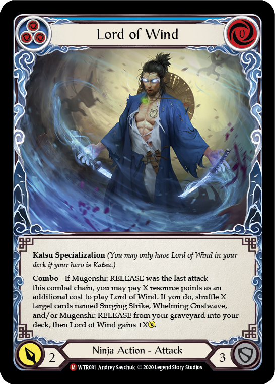 Lord of Wind [WTR081] Unlimited Edition Rainbow Foil