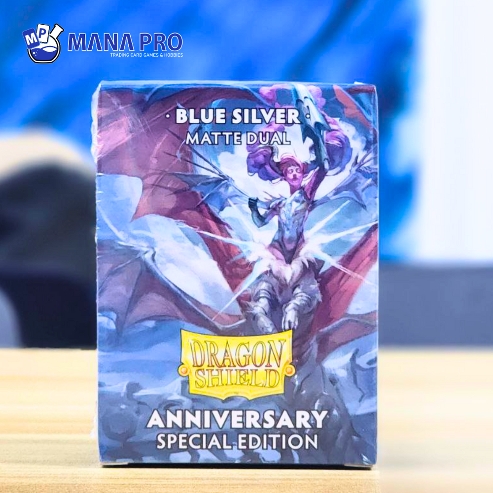 DRAGON SHIELD BLUE SILVER DUAL MATTE SPECIAL EDITION SLEEVE