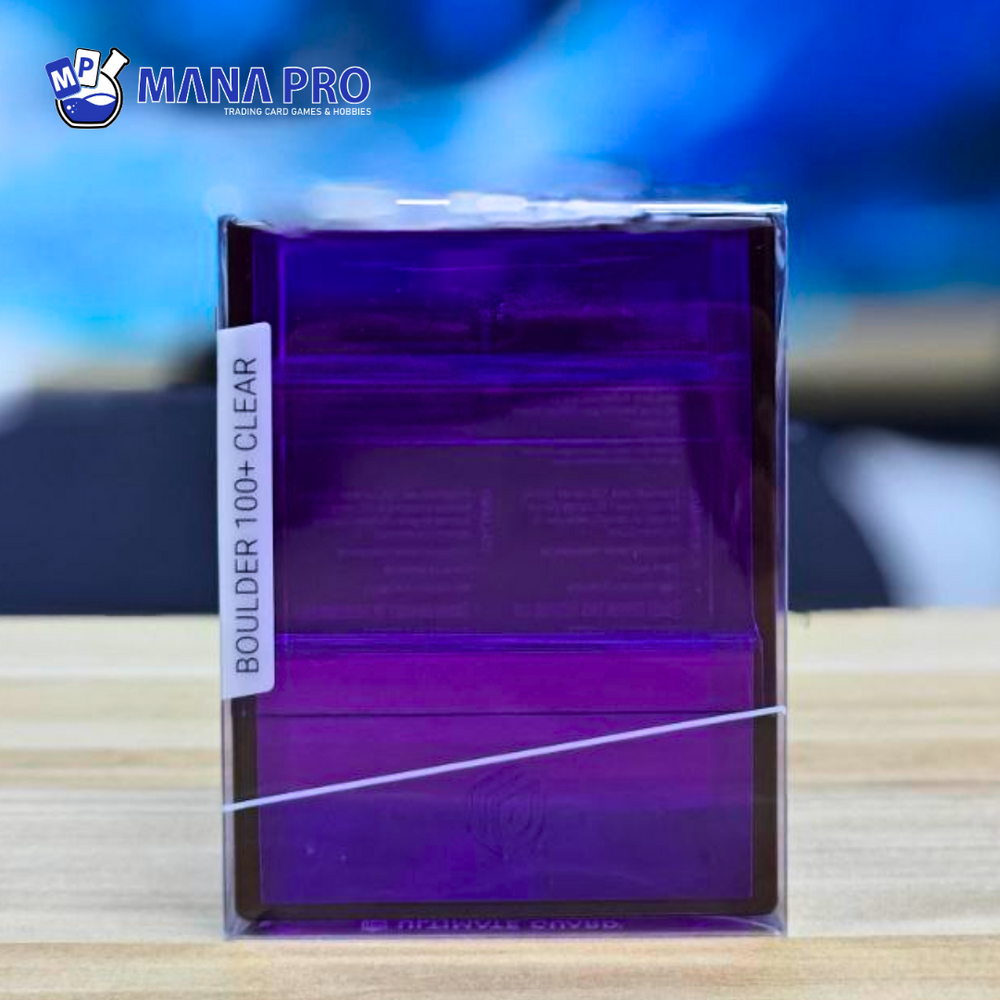 ULTIMATE GUARD BOULDER CLEAR AMETHYST 100+ DECK CASE