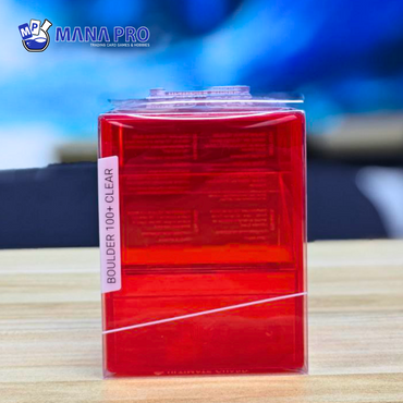 ULTIMATE GUARD BOULDER CLEAR RUBY 100+ DECK CASE