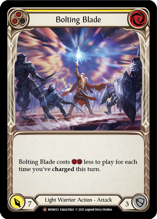 Bolting Blade (Rainbow Foil) [U-MON032-RF] Unlimited Edition Rainbow Foil