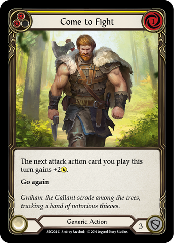Come to Fight (Yellow) [ARC204-C] 1st Edition Normal