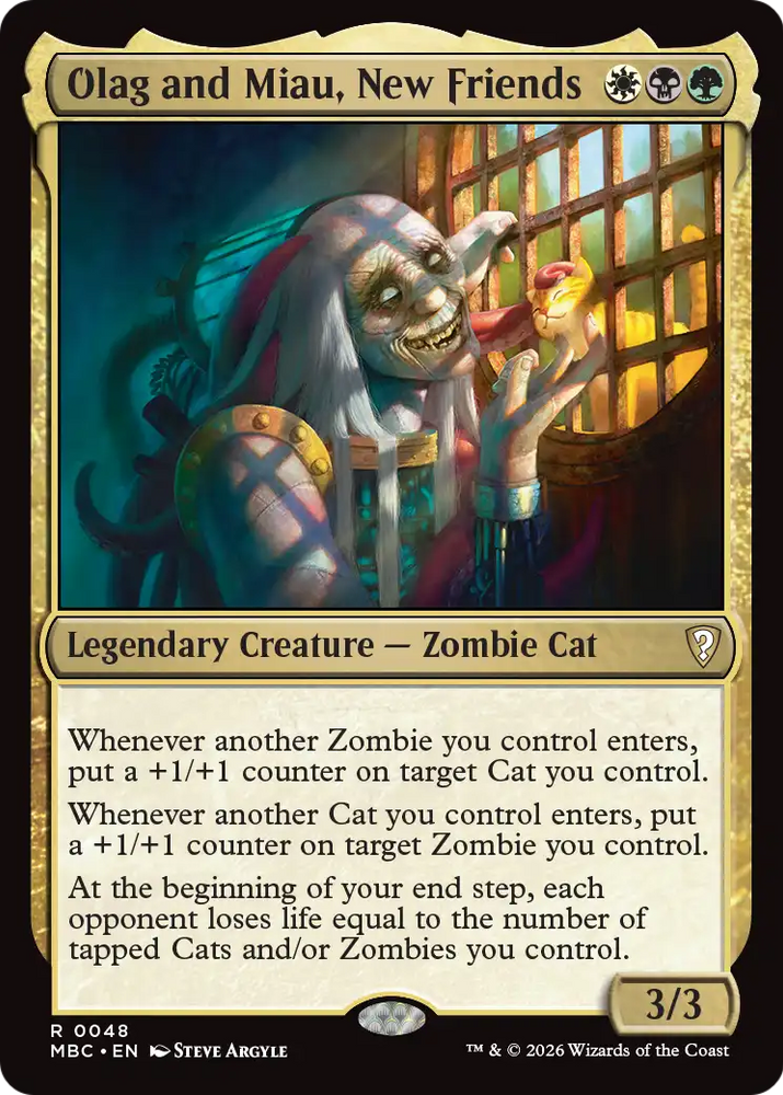Olag and Miau, New Friends [Mystery Booster: Commander Edition]